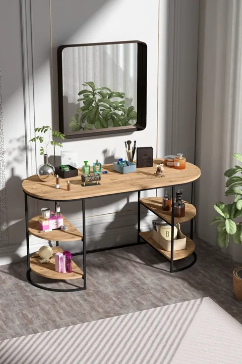Dolunay 2-Piece Desk - Brown