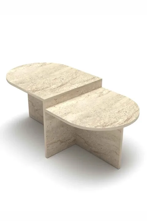 Setro Oval Coffee Table - Multicolour