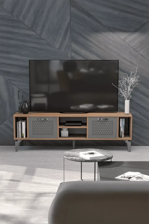 TV Unit - Metallic