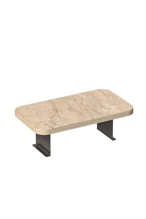 Rectangular Adjustable Tray Side Table - Ecru