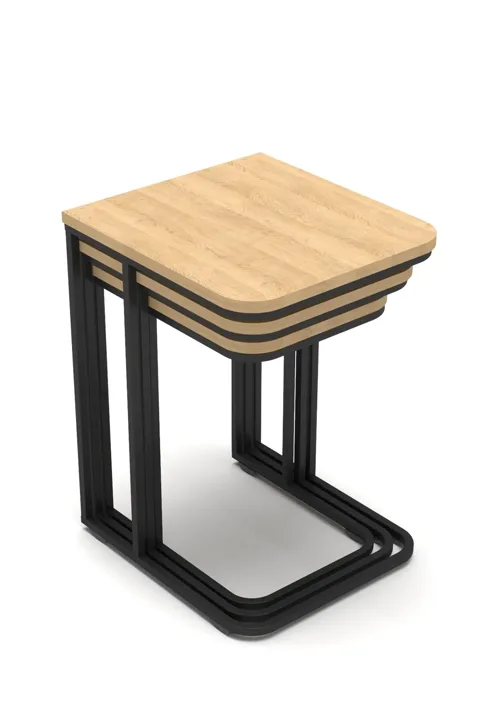 Nesting Table - Oak - Brown