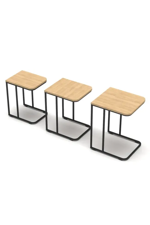 Nesting Table - Oak - Brown