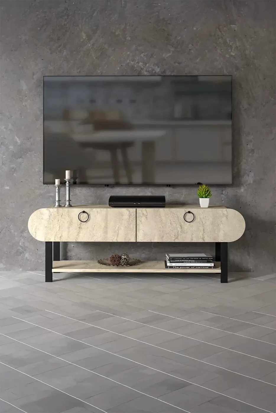Setro TV Unit - Ecru