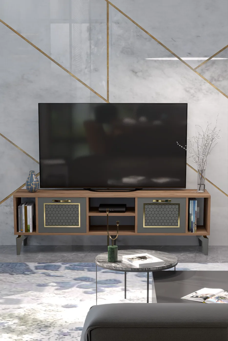 Meuble TV - marron