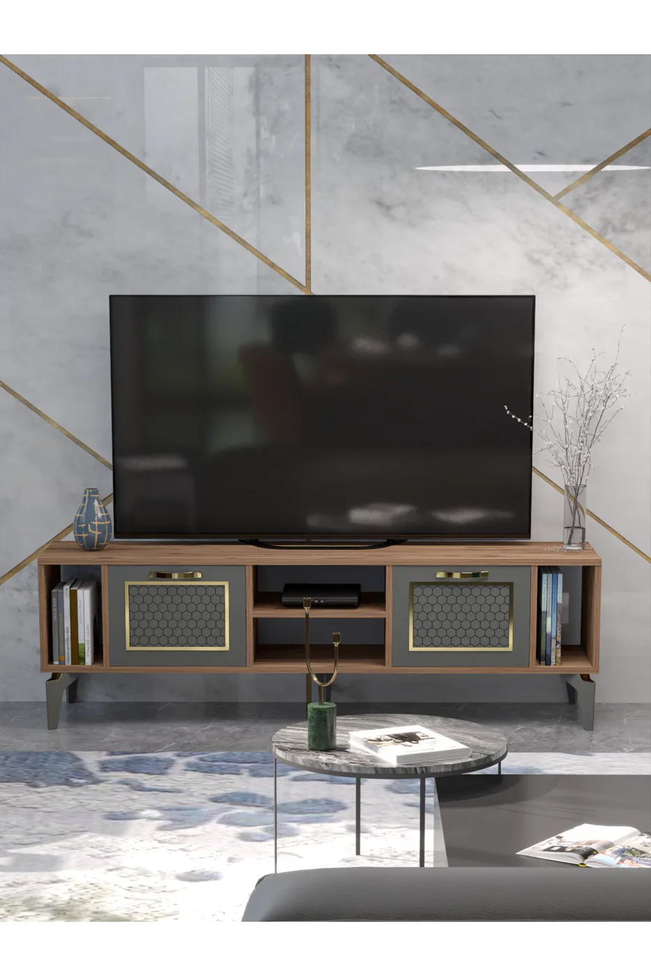 Meuble TV - marron