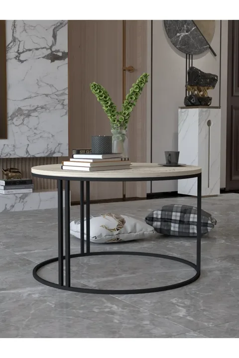 Special Round Coffee Table - Multicolour