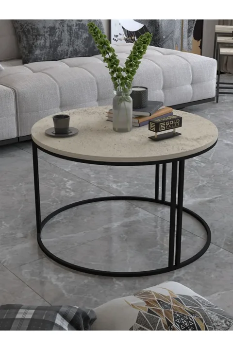 Special Round Coffee Table - Multicolour