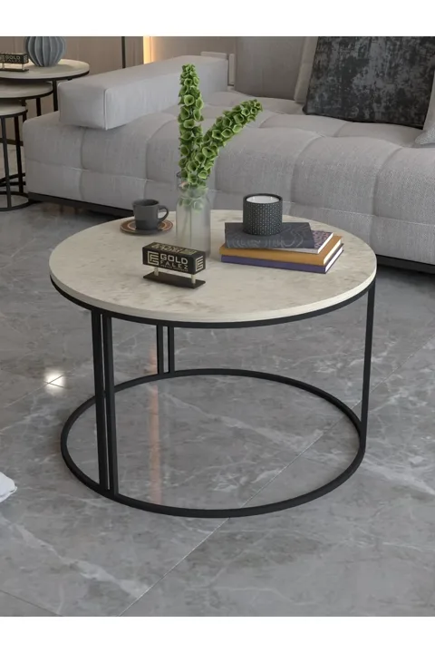 Special Round Coffee Table - Multicolour