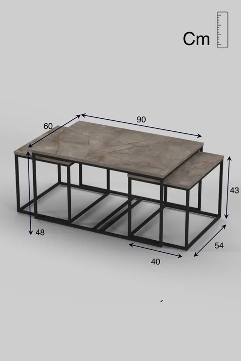 Flora Coffee & Nesting Table Set - Multicolour