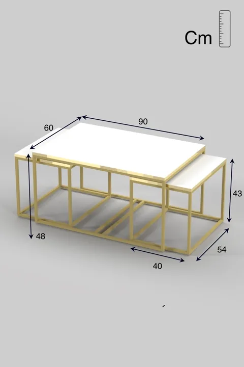 Flora Coffee & Nesting Table Set - Yellow