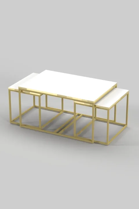 Flora Coffee & Nesting Table Set - Yellow