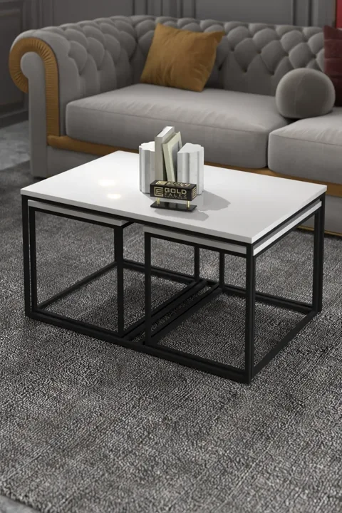 Flora Coffee & Nesting Table Set - White