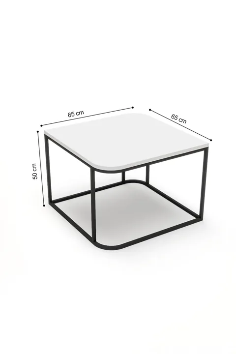 Damla Square Coffee Table - Ecru