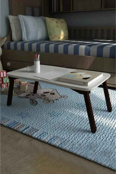 Folding Laptop Desk - Ecru