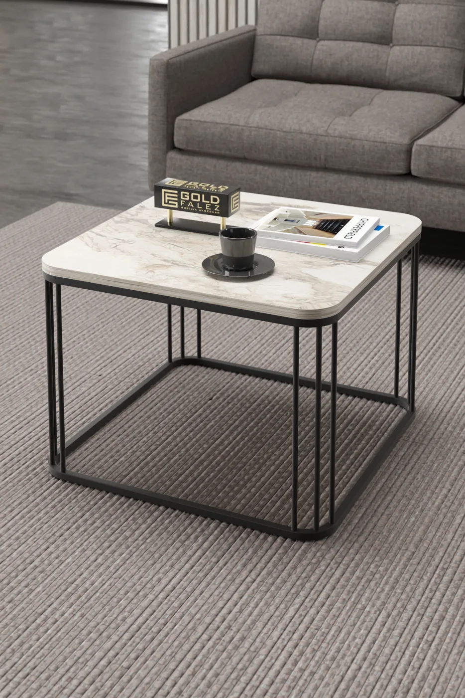 Alize Square Coffee Table - Multicolour