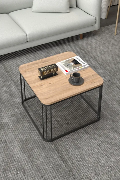 Alize Square Coffee Table - Brown