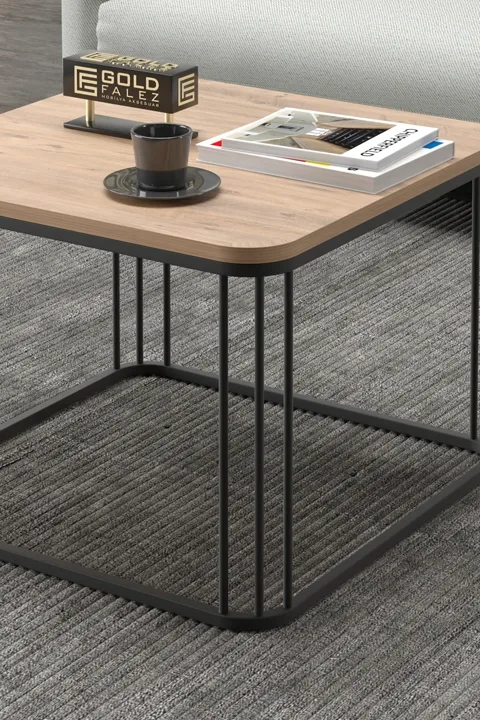 Alize Square Coffee Table - Brown