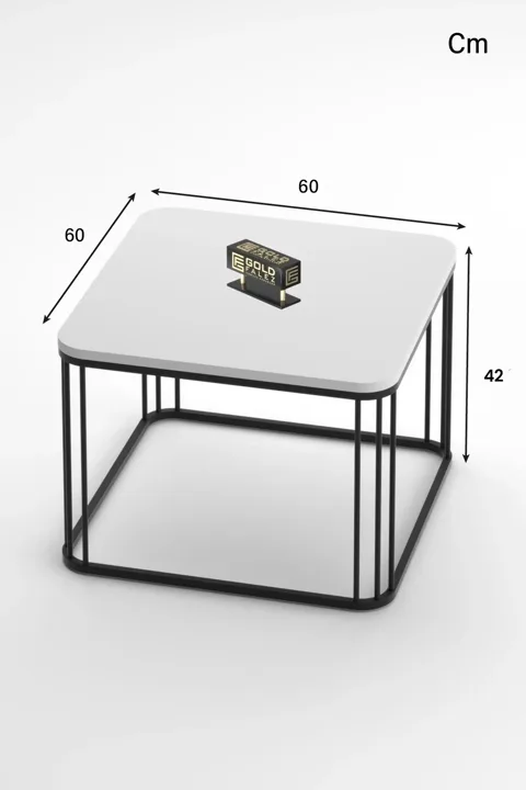 Alize Square Coffee Table - White