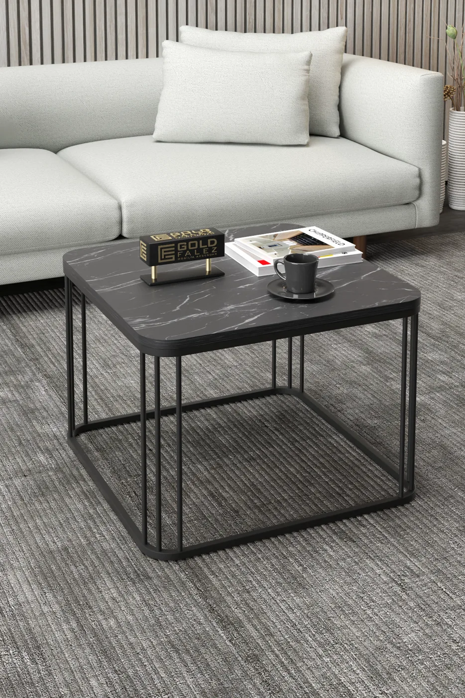 Alize Square Coffee Table - Black