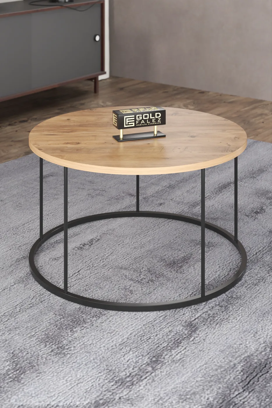 Set combinato tavolino da salotto e tavolini a incastro C - Pino atlantico