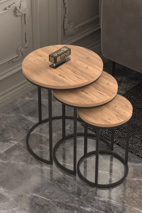 C Coffee & Nesting Table Combination Set - Atlantic Pine