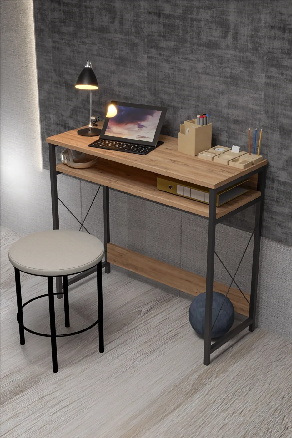 School Study Desk - Atlantic Pine