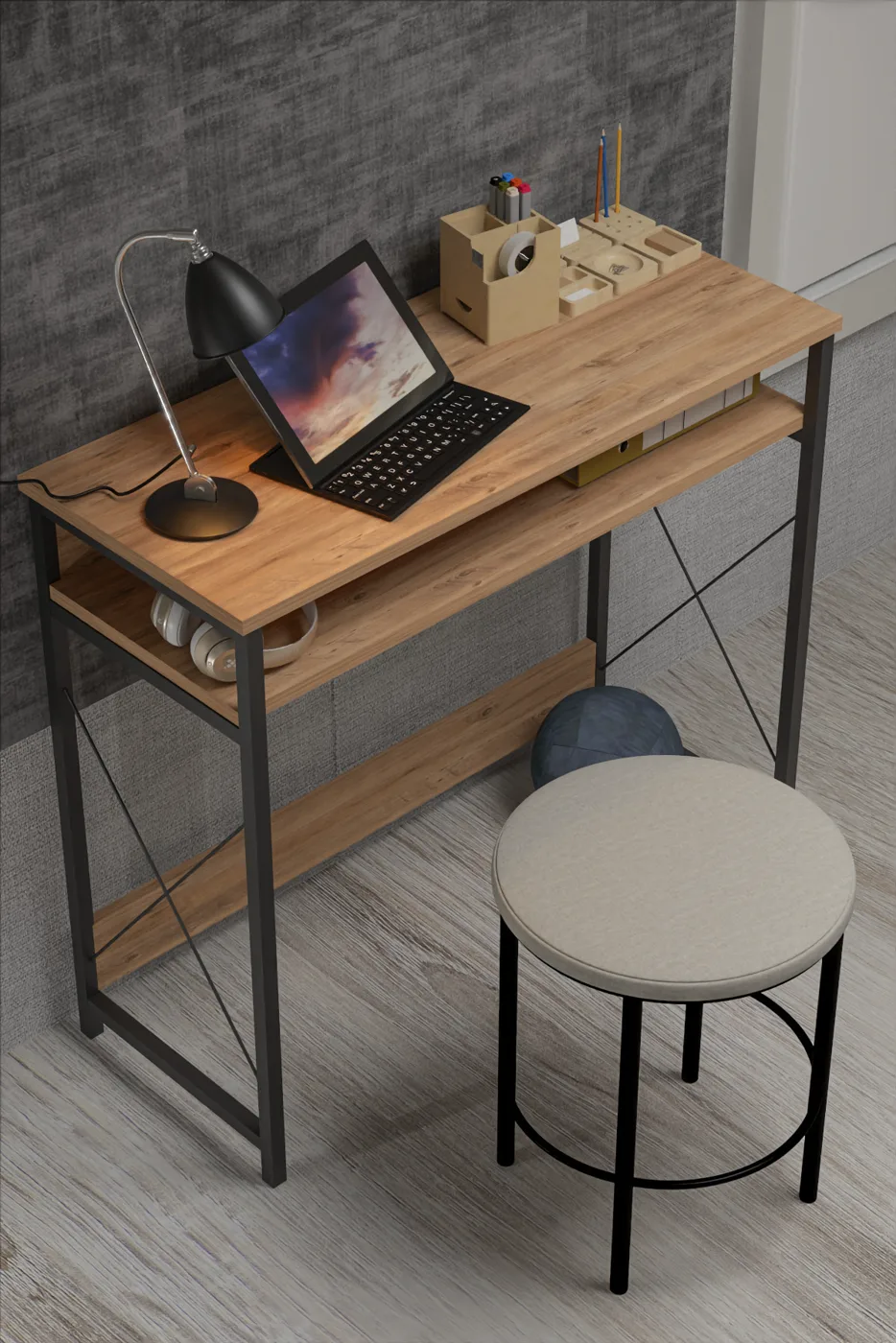 School Study Desk - Atlantic Pine