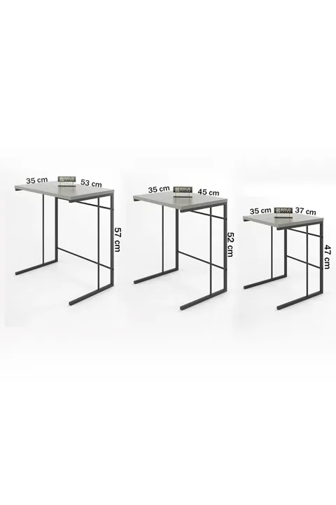 Solo 3-Piece Square Nesting Table Set - Atlantic Pine