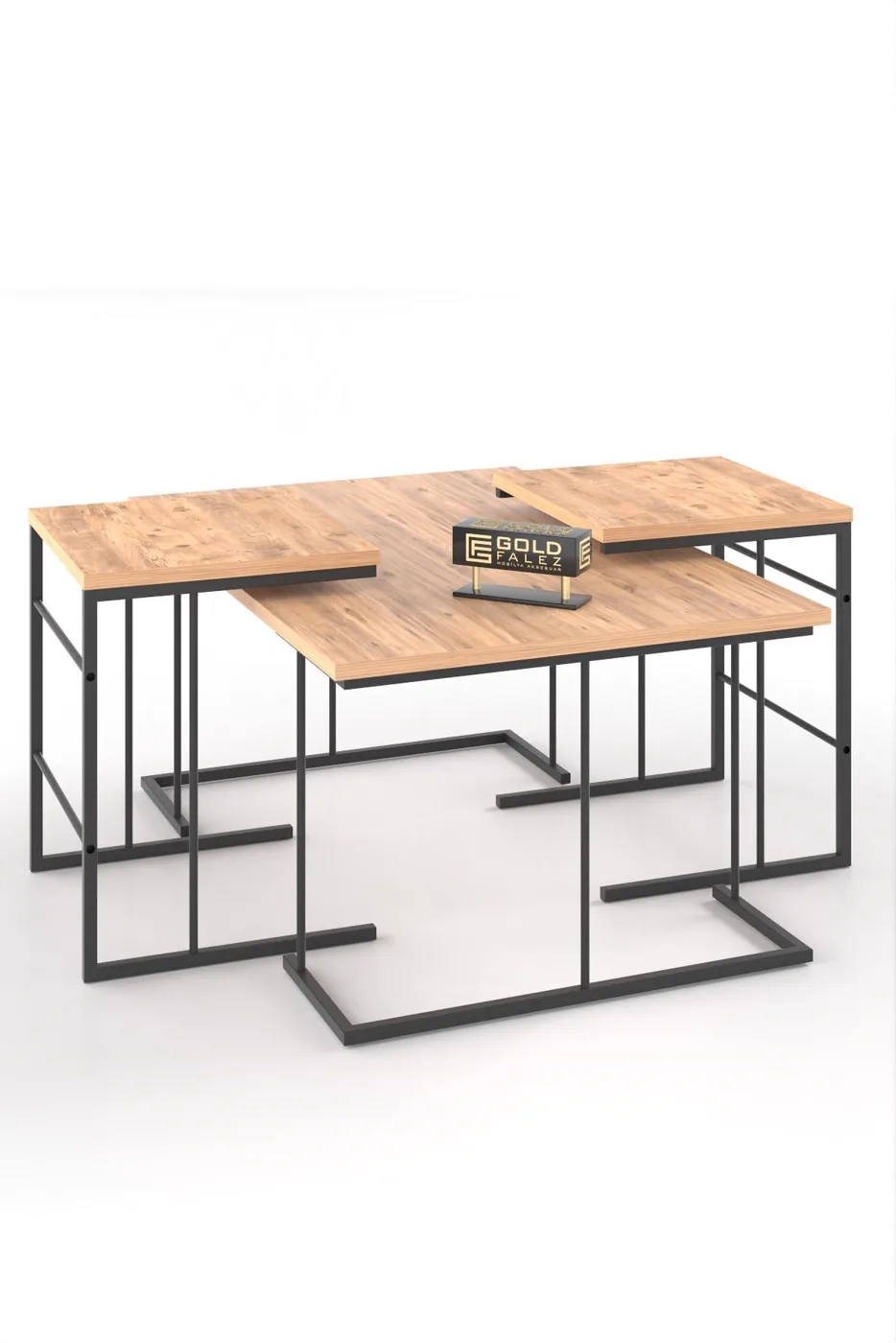 Solo 3-Piece Coffee & Nesting Table Set - Atlantic Pine