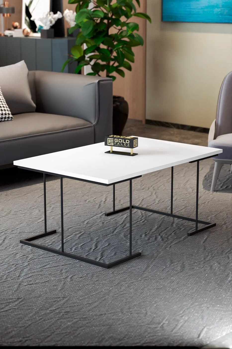 Solo 3-Piece Coffee & Nesting Table Set - White