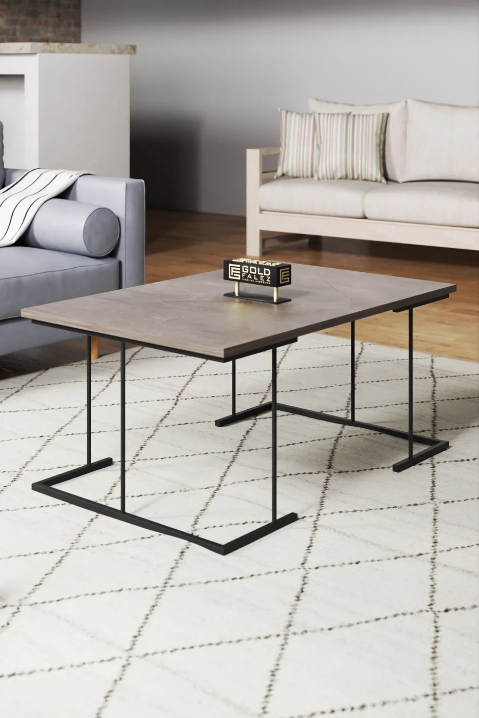 Solo 3-Piece Coffee & Nesting Table Set - Gordion