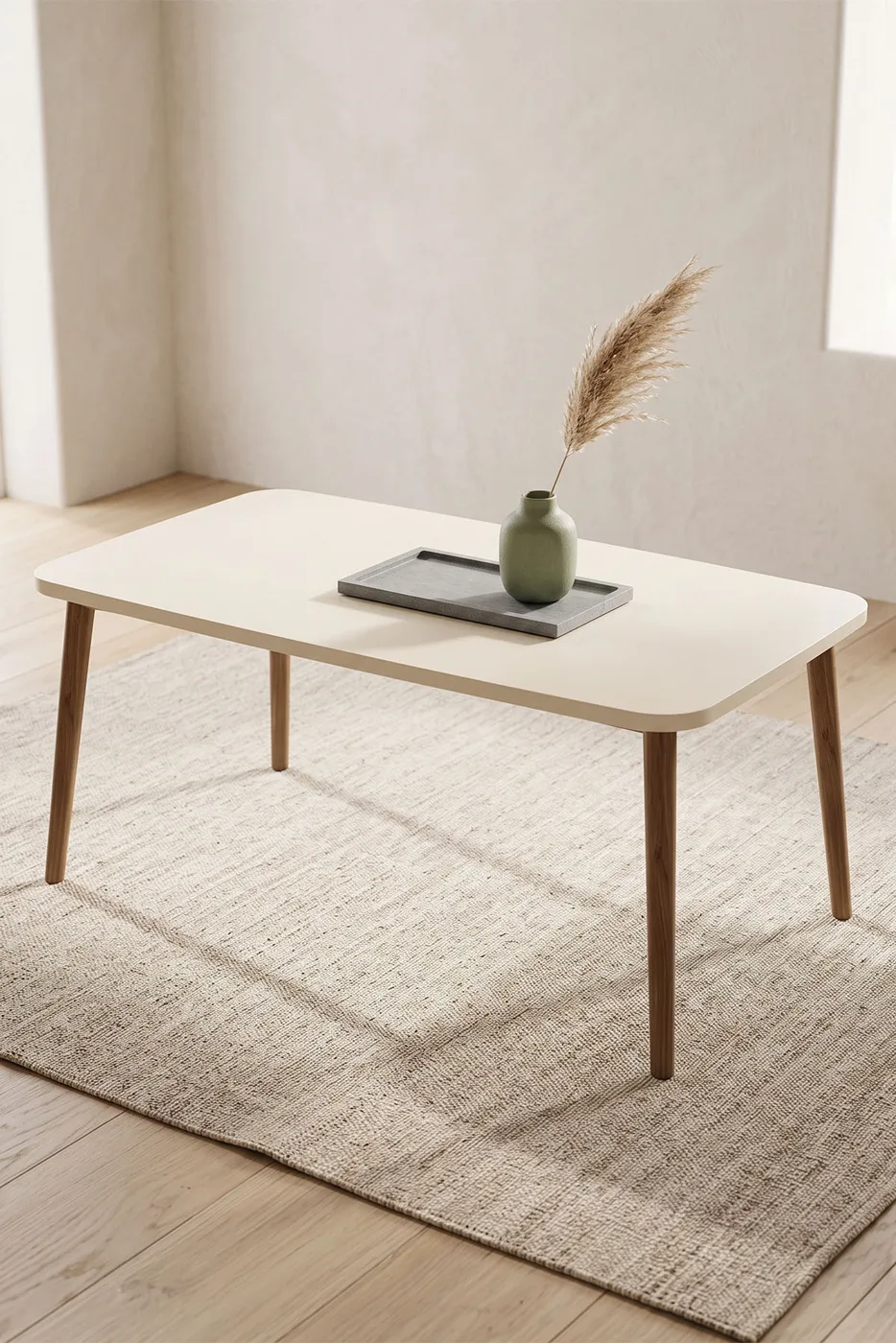 Torna Square Coffee Table - Cream