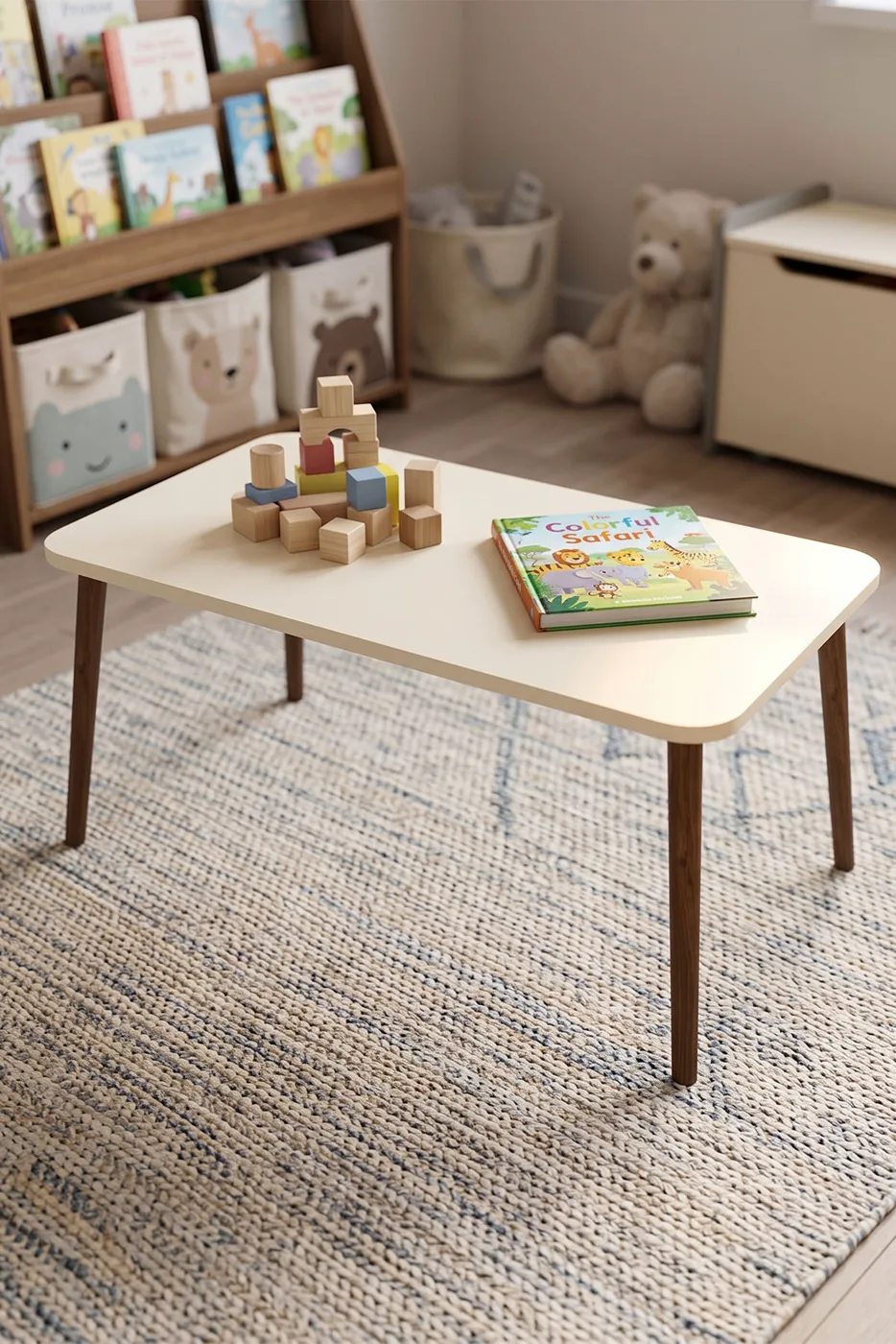 Torna Square Coffee Table - Cream