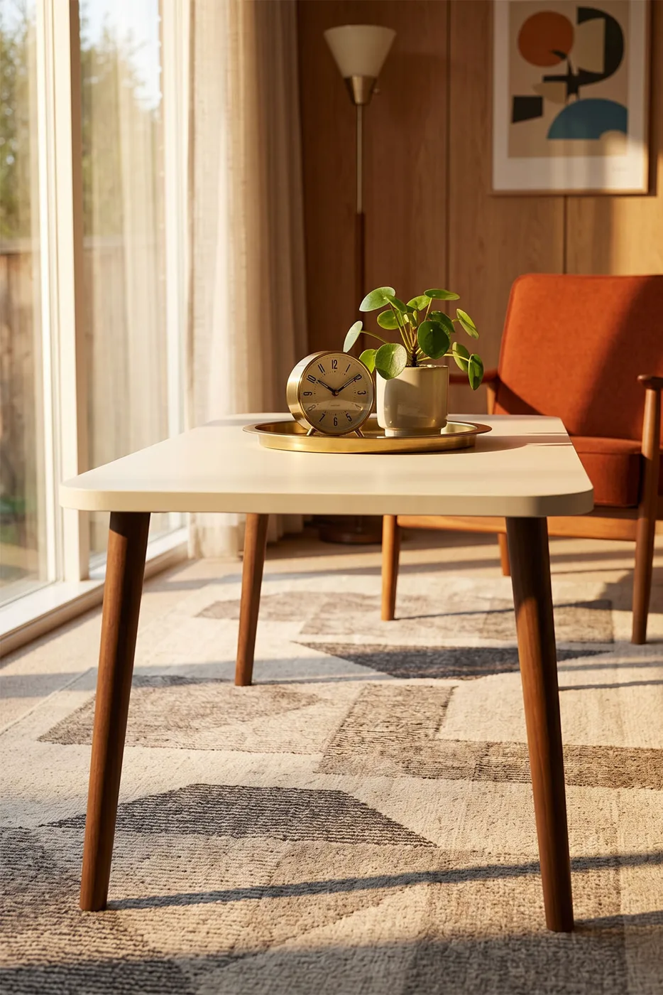 Torna Square Coffee Table - Cream