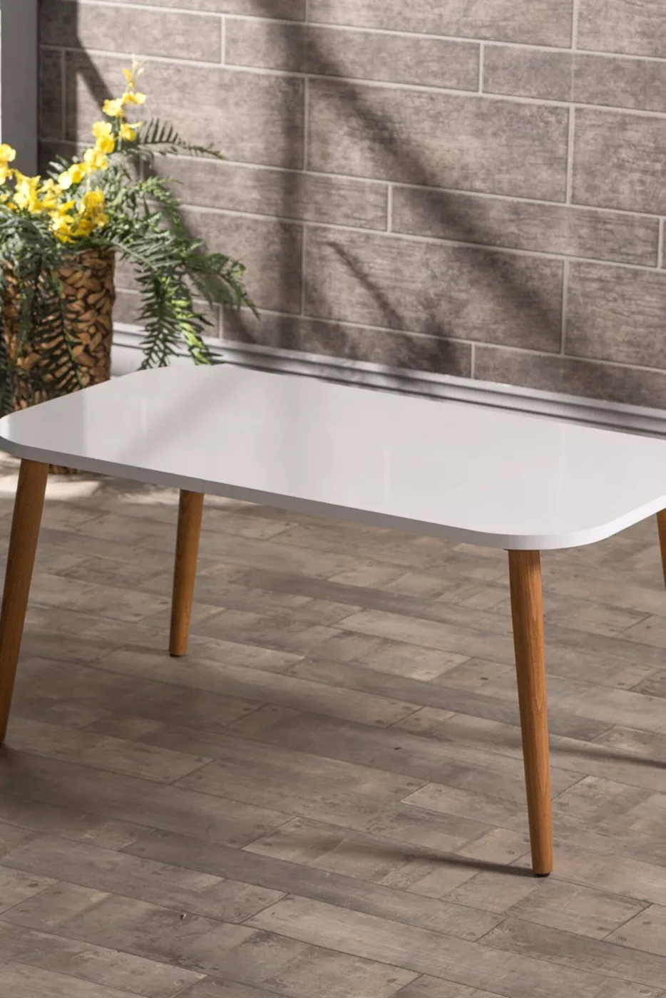 Torna Square Coffee Table - White