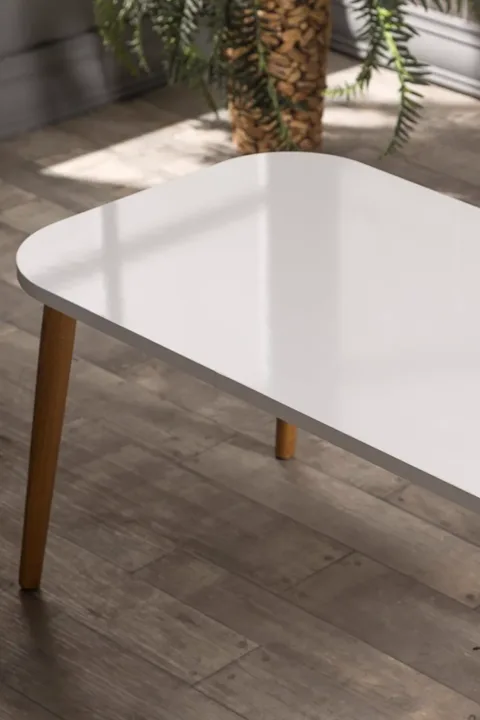 Torna Square Coffee Table - White
