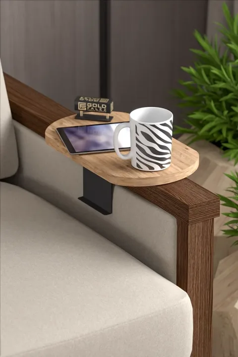 Oval Adjustable Tray Side Table - Atlantic Pine