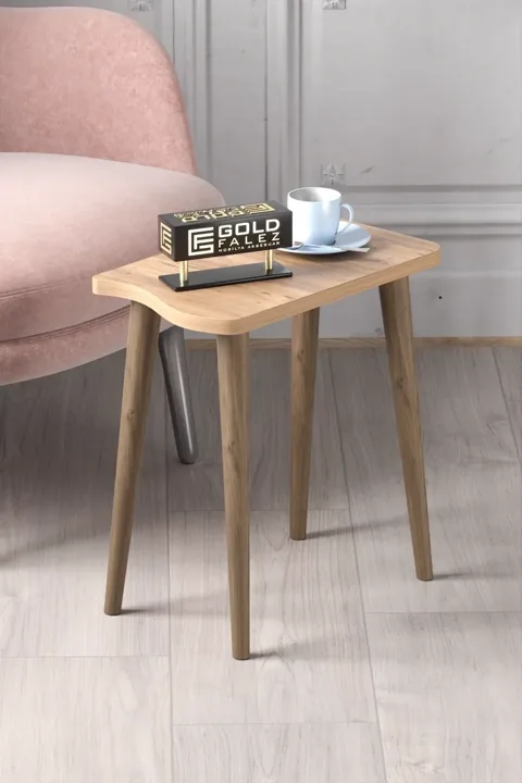 Turned Leg 4-Piece Square Nesting Table Set - Atlantic Pine