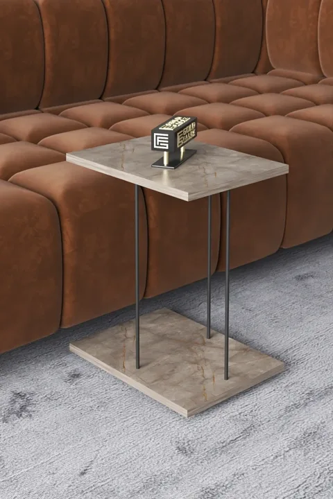 Rectangular Rolling Laptop Side Table - Gordion