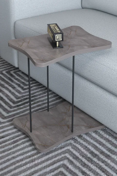 Rectangular Rolling Side Table - Gordion