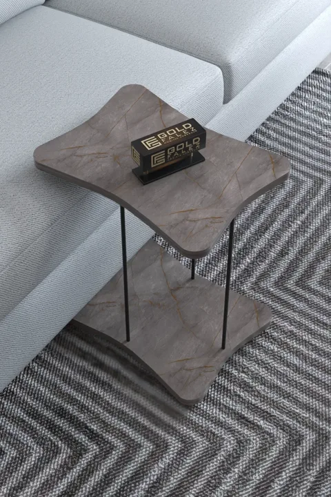Rectangular Rolling Side Table - Gordion