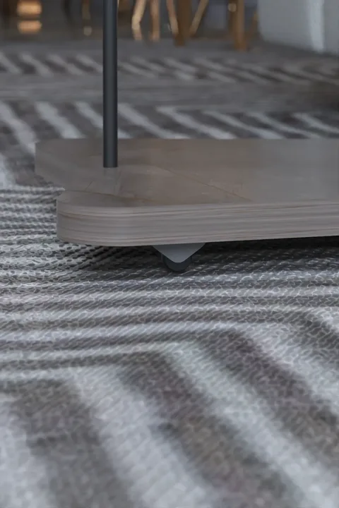 Rectangular Rolling Side Table - Gordion
