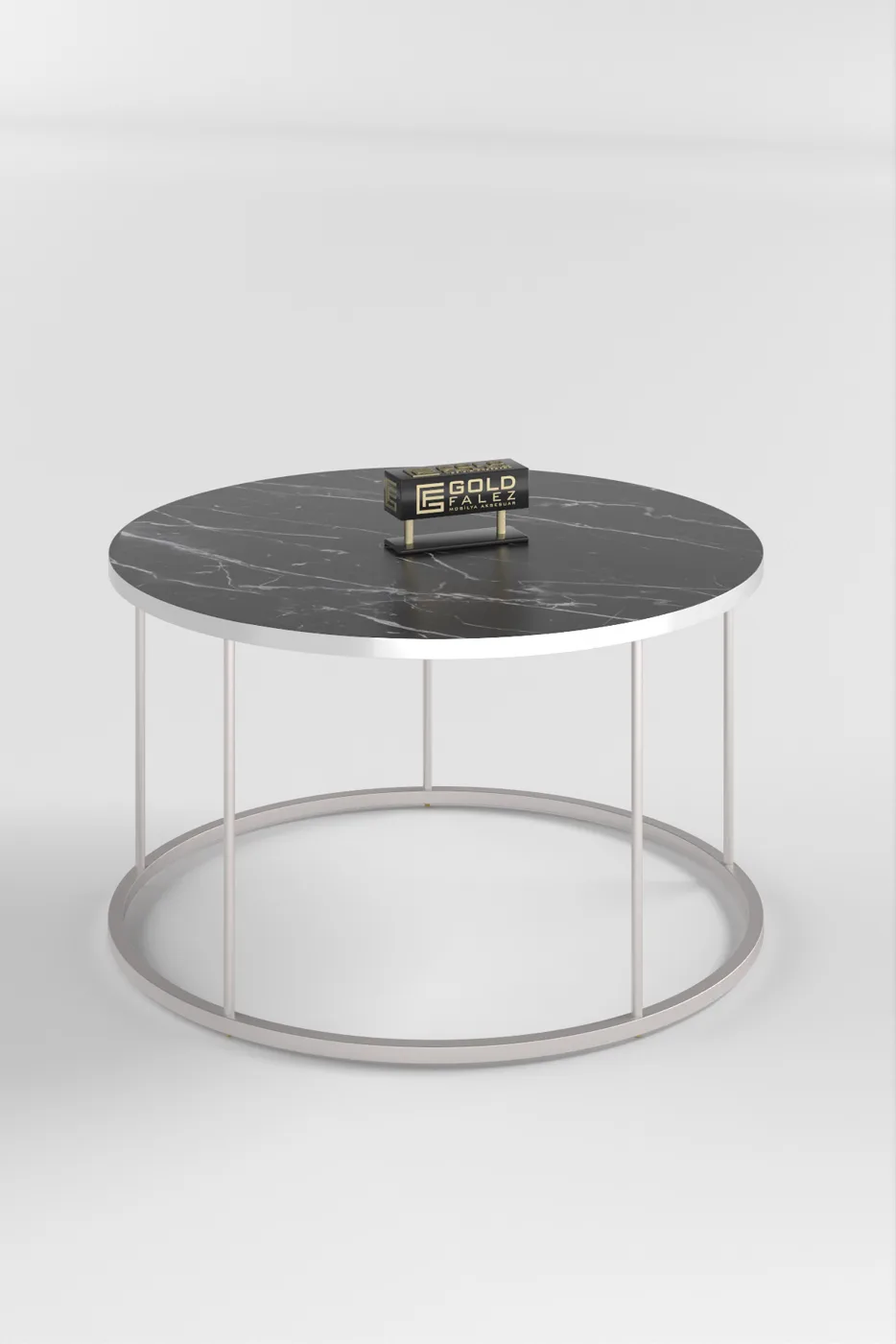 Terra Gold Round Coffee Table - Silver Bendir