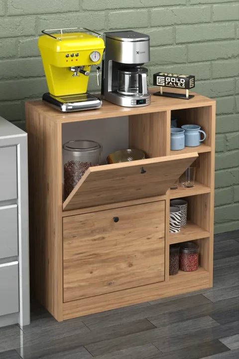 Coffee Corner Kitchen Cabinet - Atlantic Pine