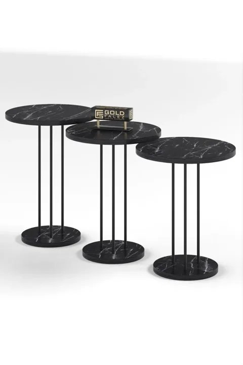 Terra 3-Piece Round Nesting Table Set - Bendir