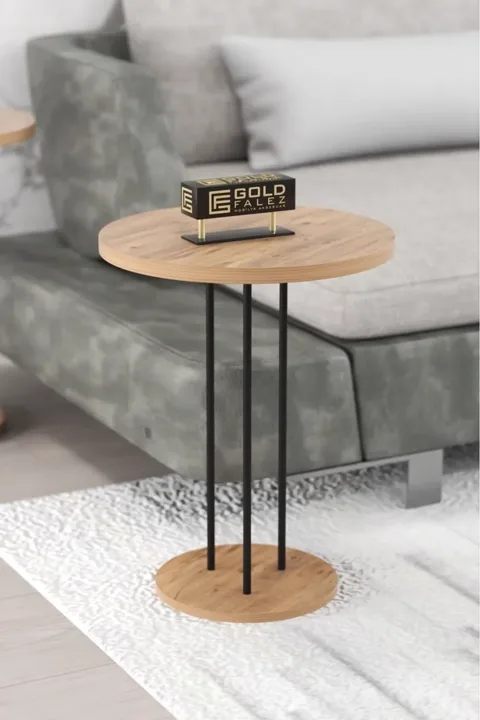 Terra 3-Piece Round Nesting Table Set - Atlantic Pine