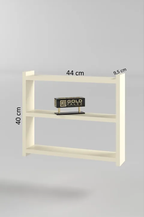 3-Shelf Countertop Kitchen & Bathroom Organiser - Cream