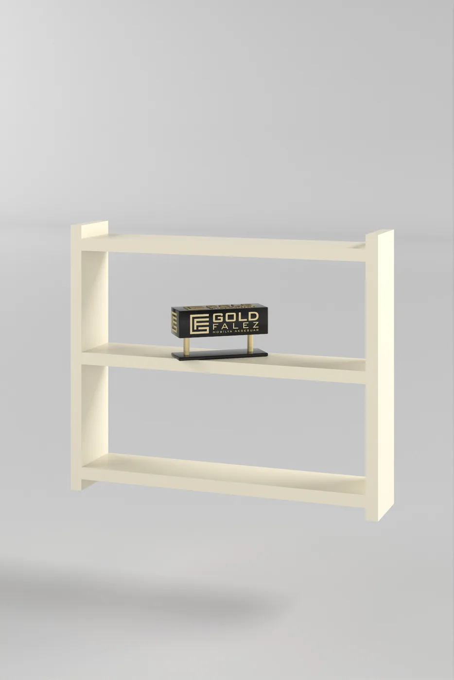 3-Shelf Countertop Kitchen & Bathroom Organiser - Cream