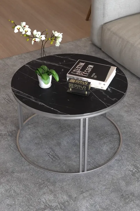 Special Round Coffee Table - Silver Bendir