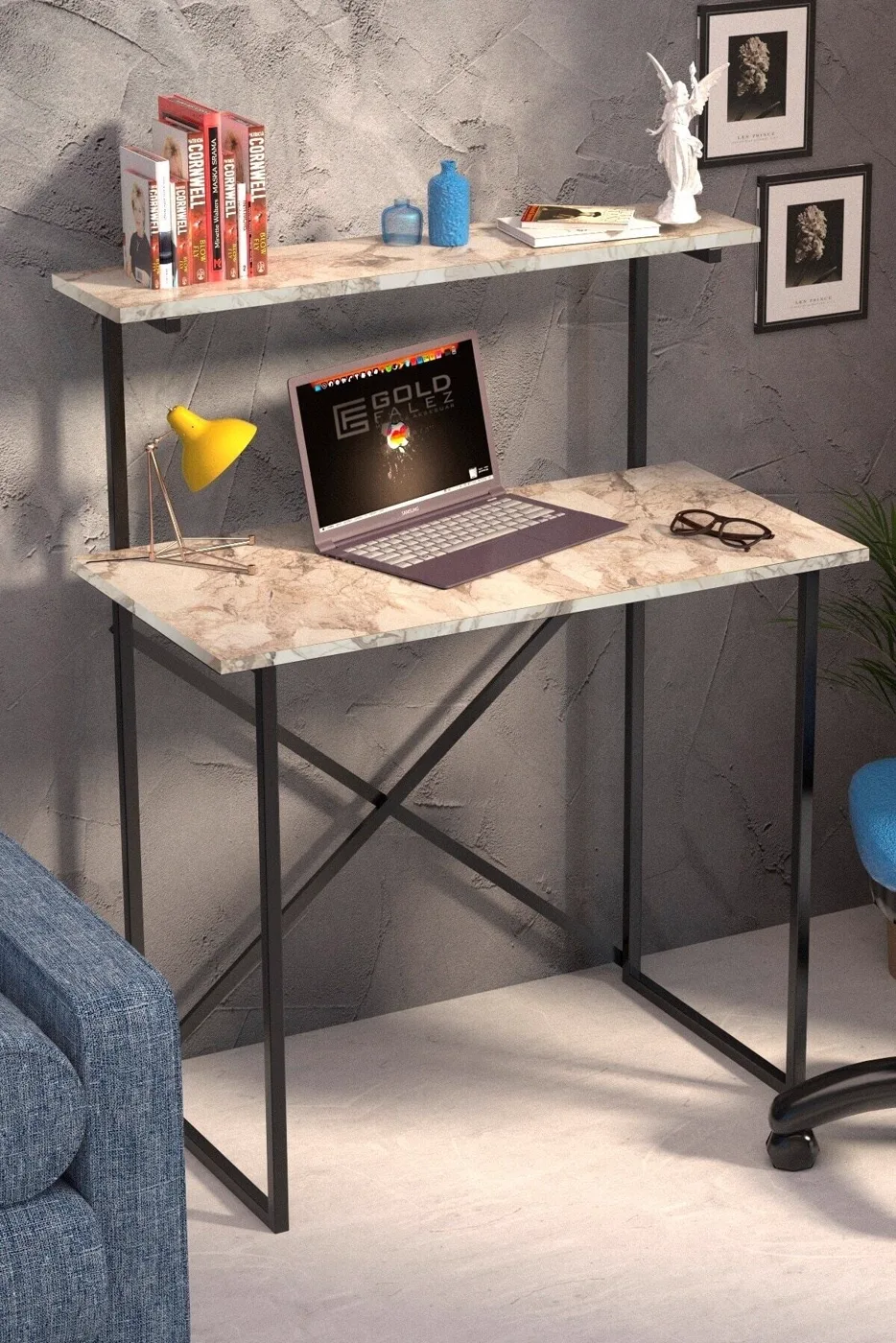 Multi-Purpose Desk with Front Shelf - Efes